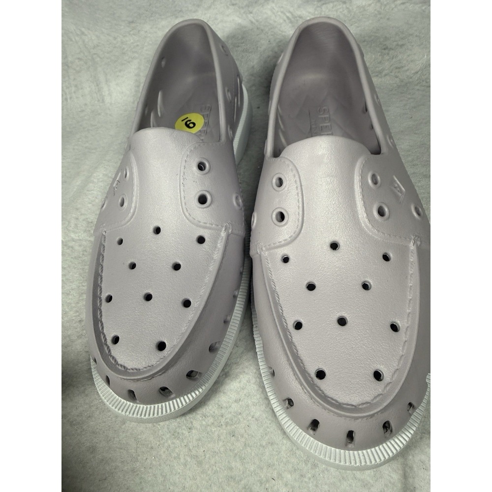 Women's Size 9M Sperry Top Sider Purple Float Non-Marking Slip On Boat Shoes